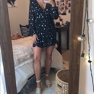 Star long sleeve dress